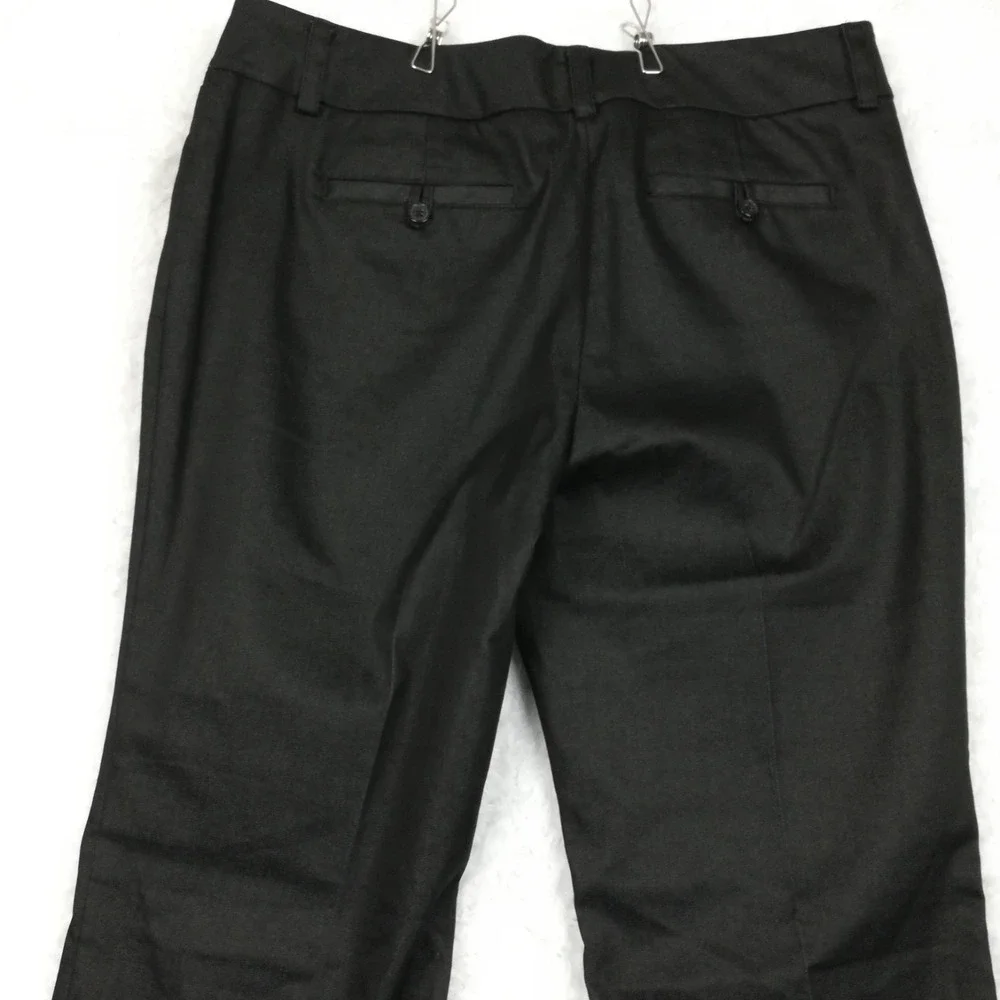 New York & Company Womens Pants Flare 7th Avenue Black Stretch Tall 10T New